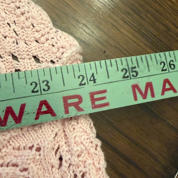 Southern Lady Light Pink Crochet Vest. Vintage women’s XL. - Picture 7 of 7